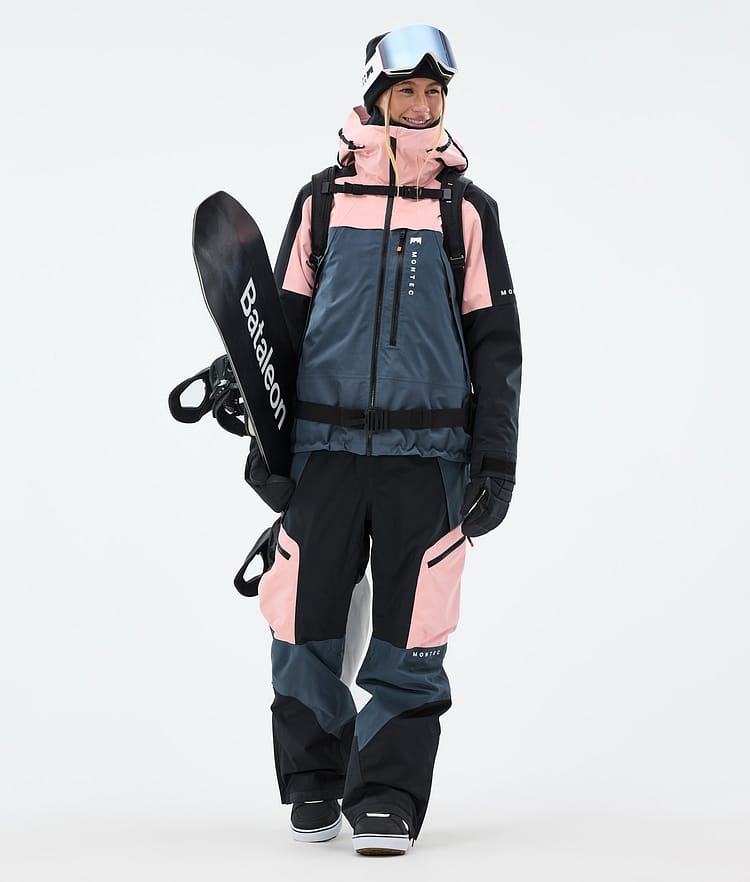 Montec Oracle W Lumilautailutakki Naiset Soft Pink/Black/Metal Blue, Kuva 3 / 10
