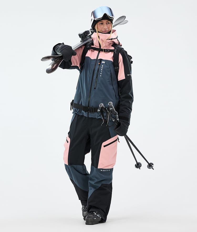 Montec Oracle W Laskettelutakki Naiset Soft Pink/Black/Metal Blue, Kuva 3 / 10