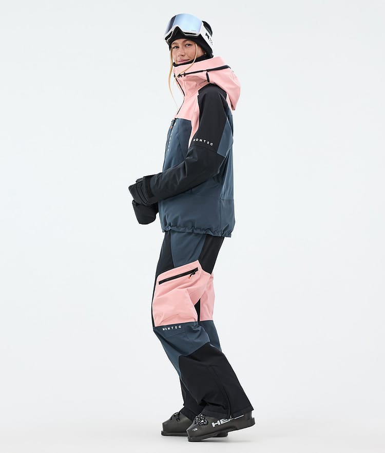 Montec Oracle W Laskettelutakki Naiset Soft Pink/Black/Metal Blue, Kuva 4 / 10