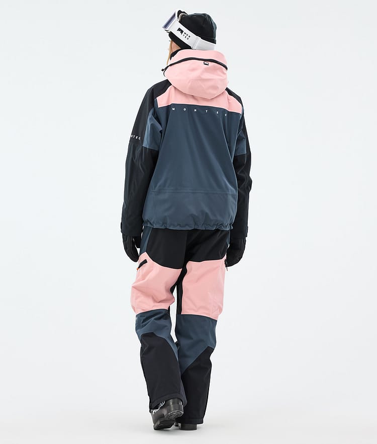 Montec Oracle W Laskettelutakki Naiset Soft Pink/Black/Metal Blue, Kuva 5 / 10