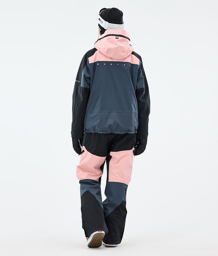 Montec Oracle W Lumilautailutakki Naiset Soft Pink/Black/Metal Blue, Kuva 5 / 10
