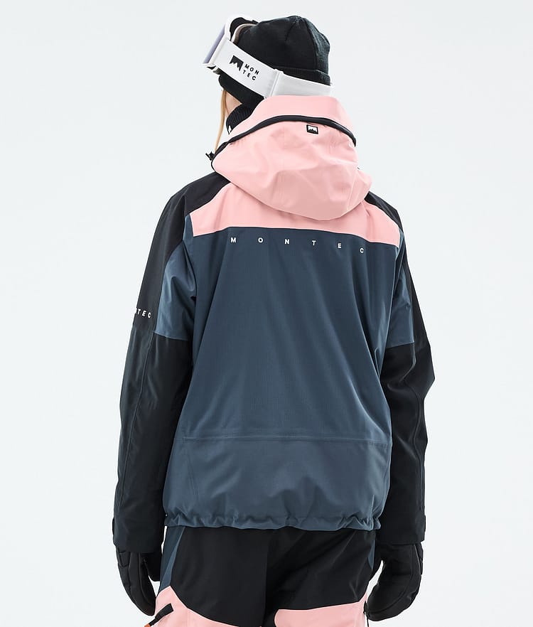 Montec Oracle W Laskettelutakki Naiset Soft Pink/Black/Metal Blue, Kuva 7 / 10