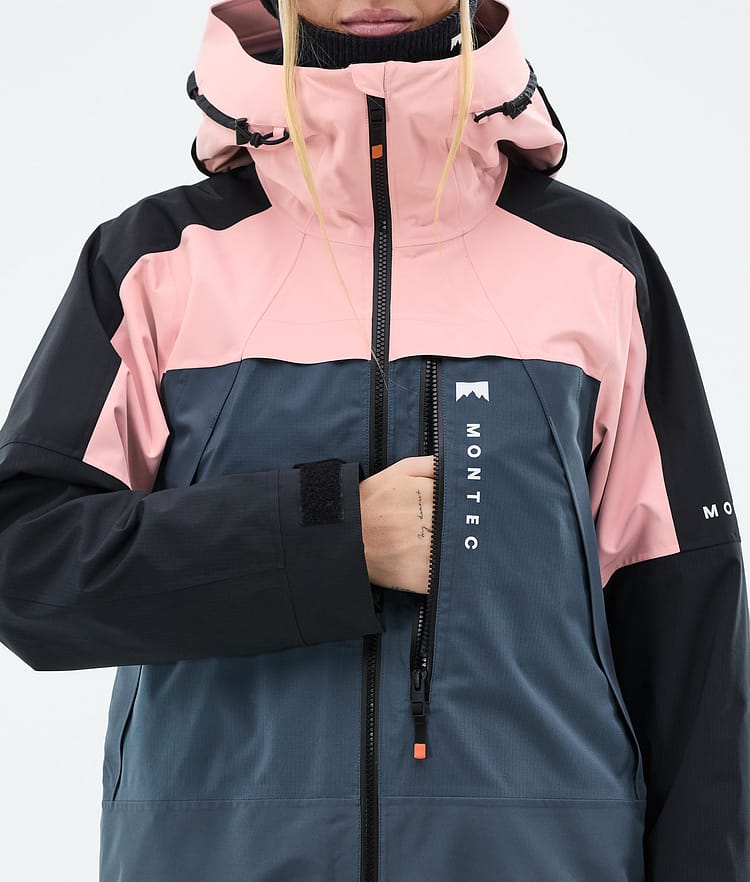 Montec Oracle W Laskettelutakki Naiset Soft Pink/Black/Metal Blue, Kuva 9 / 10