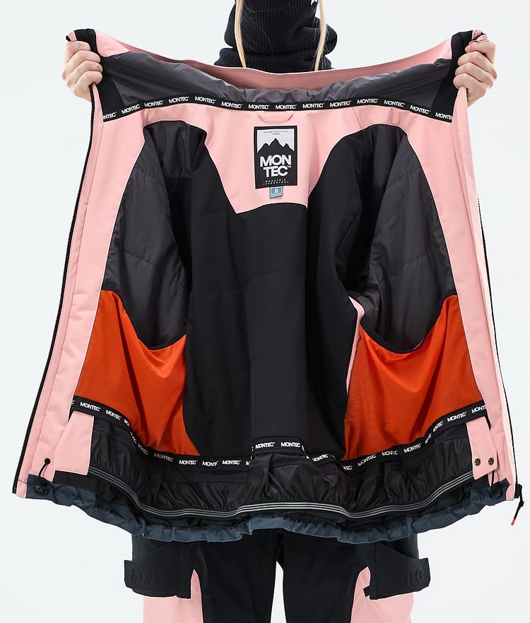 Montec Oracle W Laskettelutakki Naiset Soft Pink/Black/Metal Blue, Kuva 10 / 10