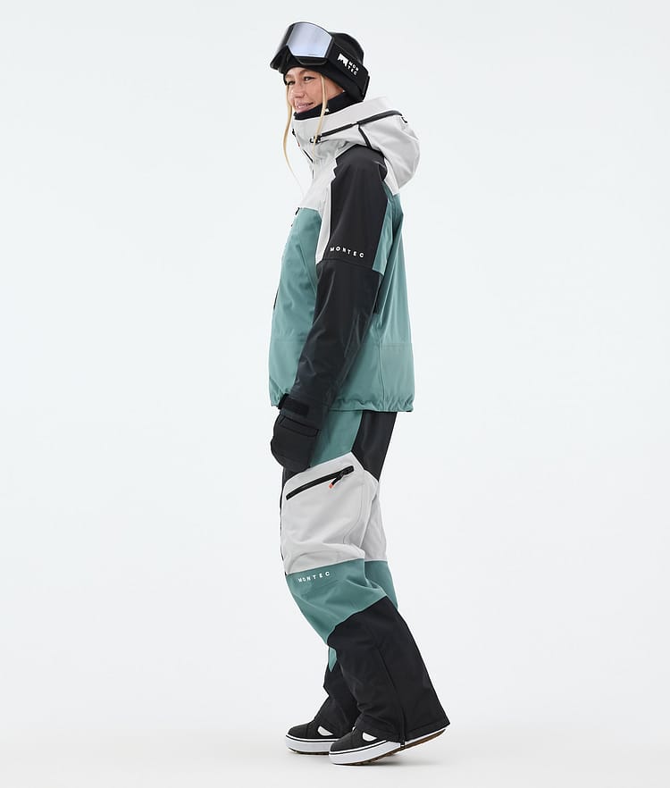Montec Oracle W Lumilautailutakki Naiset Light Grey/Black/Atlantic, Kuva 4 / 10