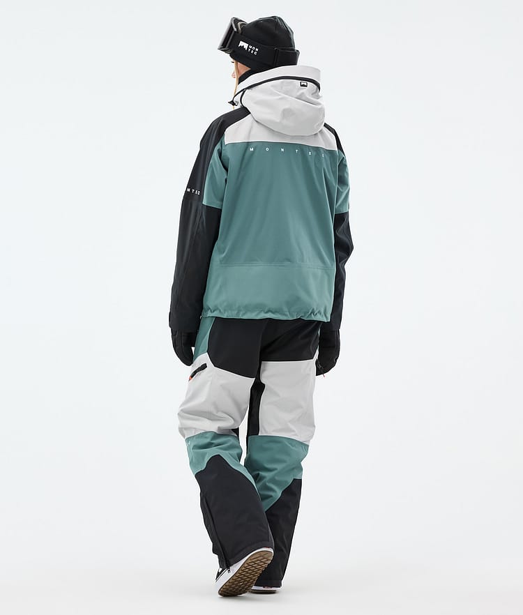 Montec Oracle W Lumilautailutakki Naiset Light Grey/Black/Atlantic, Kuva 5 / 10