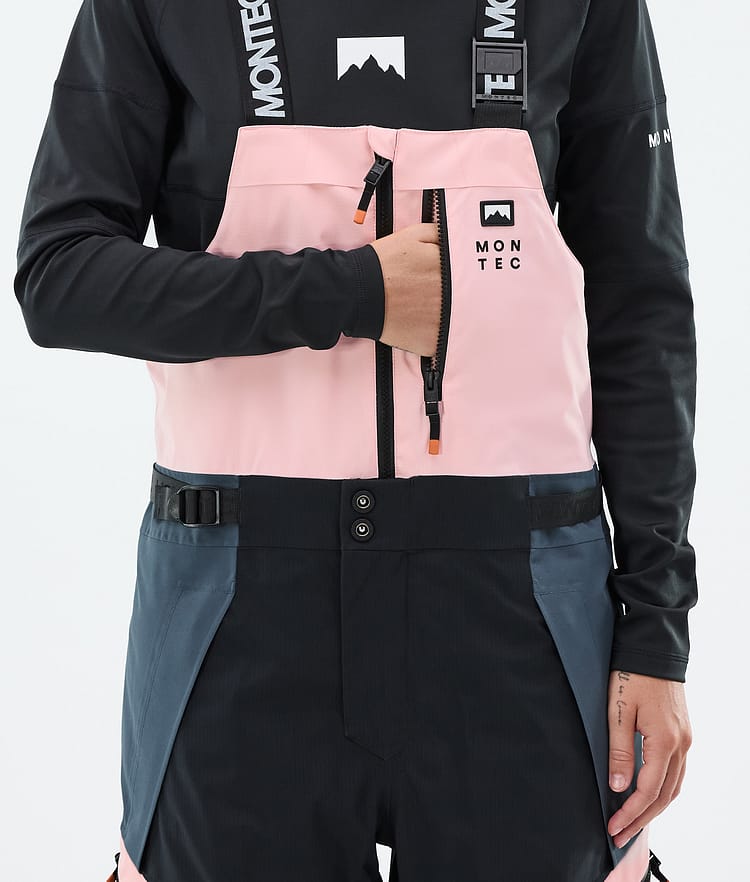 Montec Dozer W Lumilautailuhousut Naiset Soft Pink/Black/Metal Blue, Kuva 5 / 6