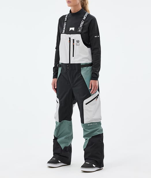 Montec Dozer W Lumilautailuhousut Naiset Light Grey/Black/Atlantic