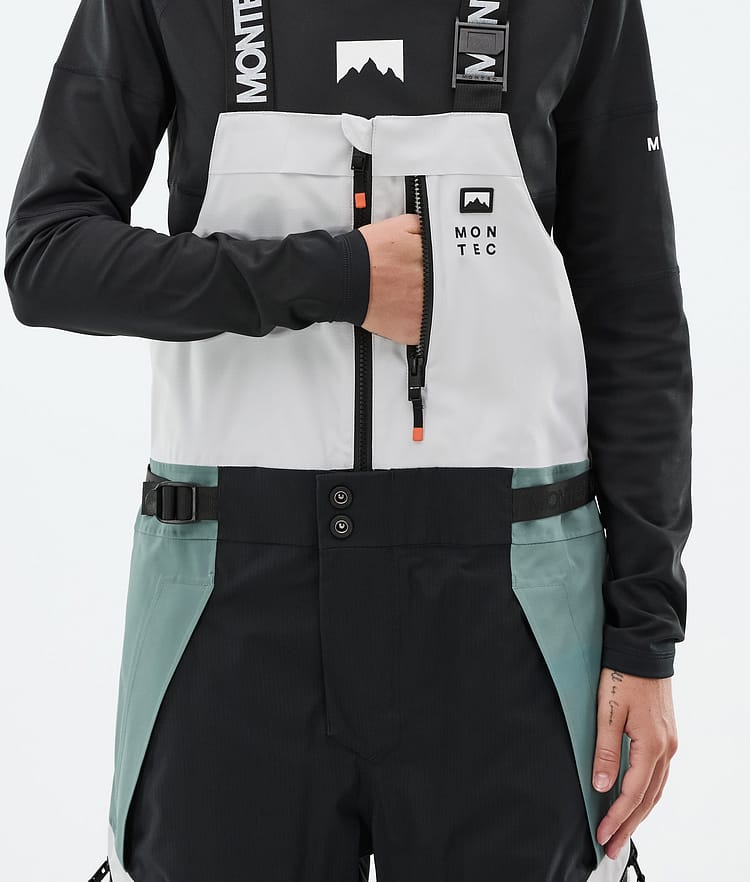 Montec Dozer W Lasketteluhousut Naiset Light Grey/Black/Atlantic, Kuva 5 / 6