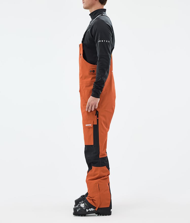 Montec Fawk Lasketteluhousut Miehet Burned Orange/Black, Kuva 2 / 6