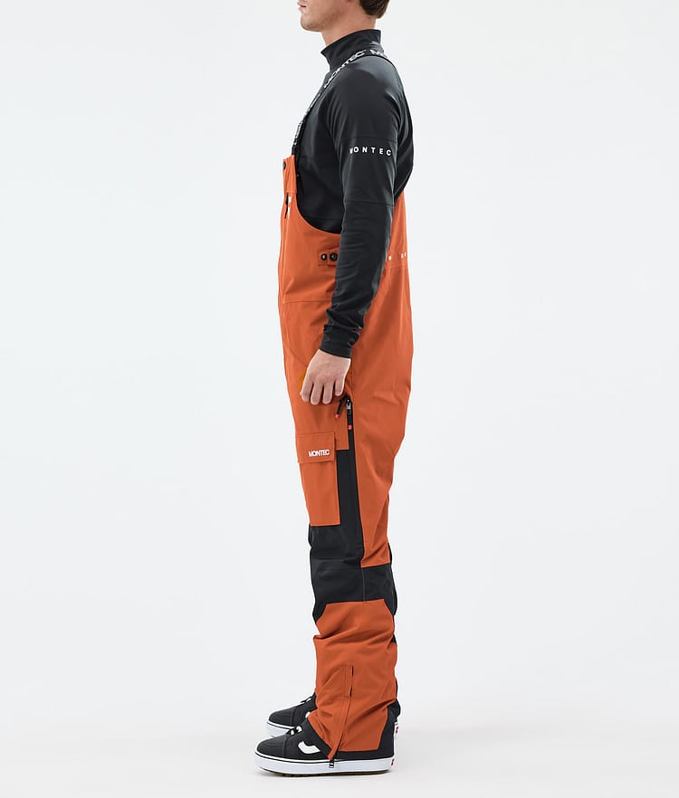 Montec Fawk Lumilautailuhousut Miehet Burned Orange/Black, Kuva 2 / 6