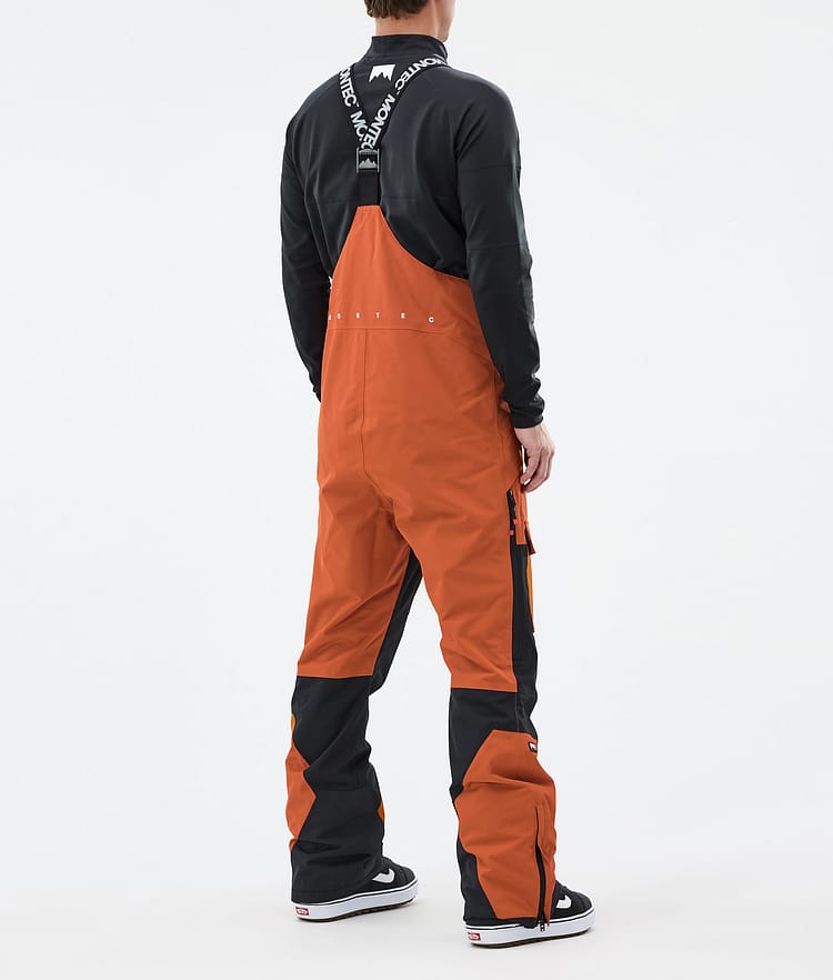 Montec Fawk Lumilautailuhousut Miehet Burned Orange/Black, Kuva 3 / 6