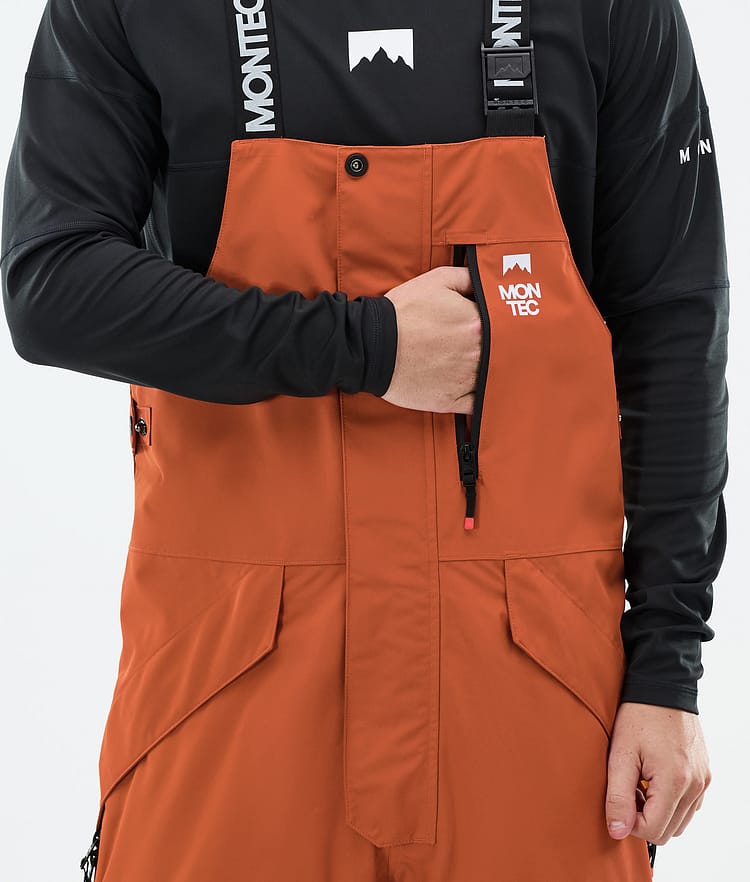 Montec Fawk Lumilautailuhousut Miehet Burned Orange/Black, Kuva 5 / 6