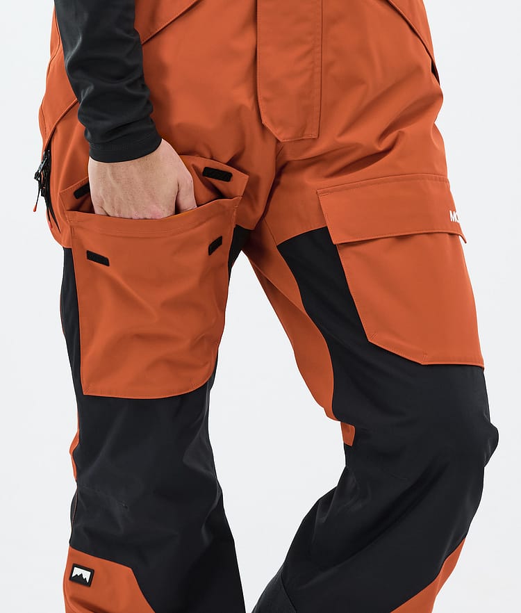 Montec Fawk Lumilautailuhousut Miehet Burned Orange/Black, Kuva 6 / 6