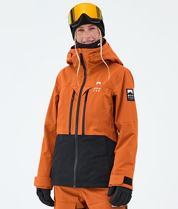 Montec Moss W Lumilautailutakki Burned Orange/Black