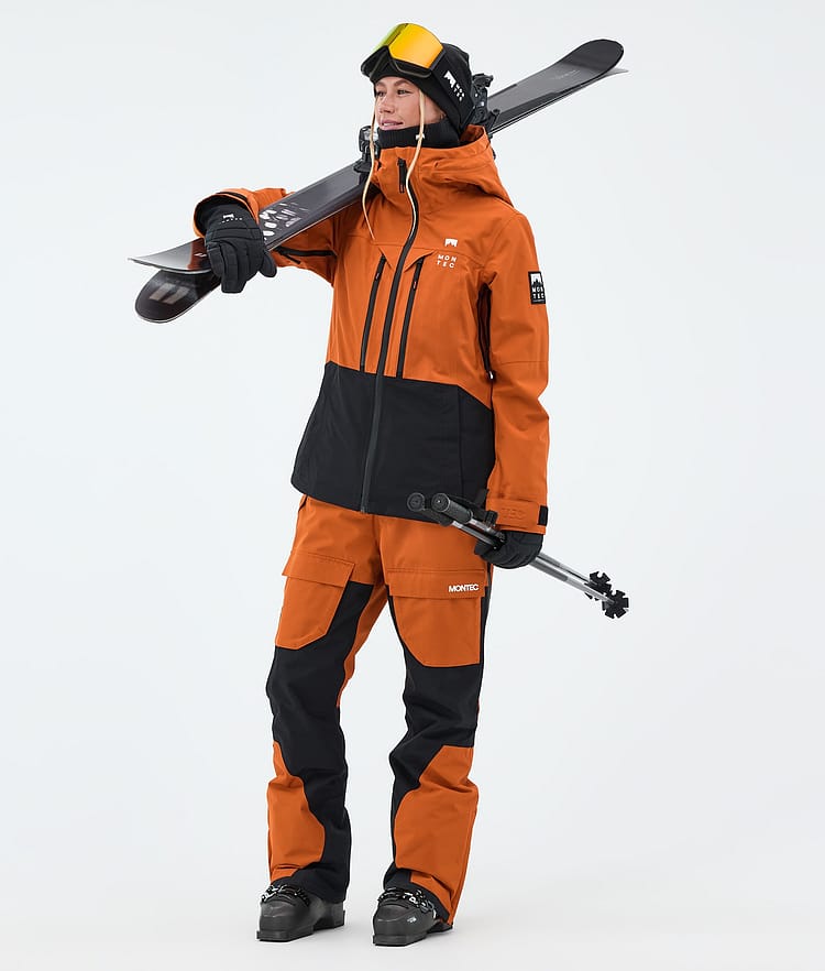 Montec Moss W Laskettelutakki Naiset Burned Orange/Black, Image 2 of 9