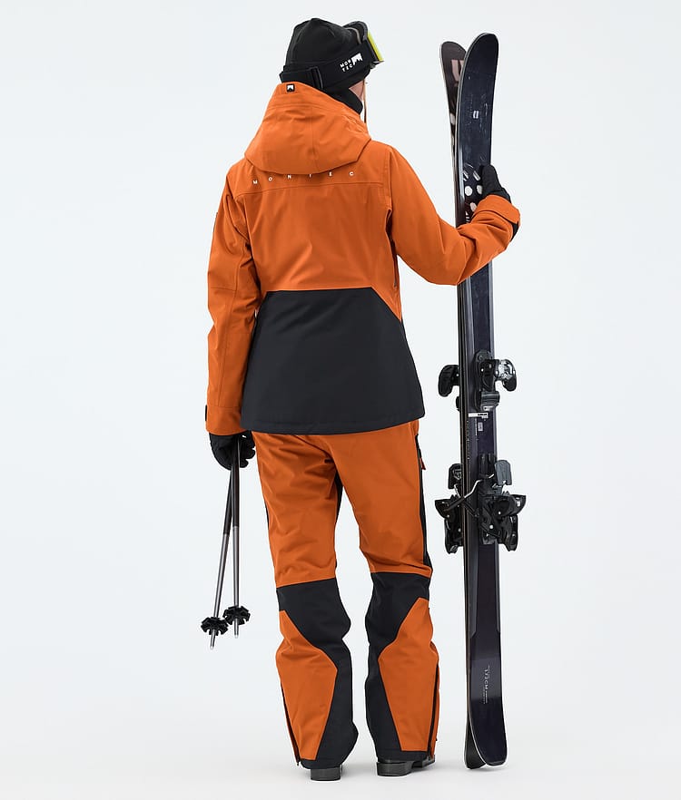 Montec Moss W Laskettelutakki Naiset Burned Orange/Black, Image 3 of 9