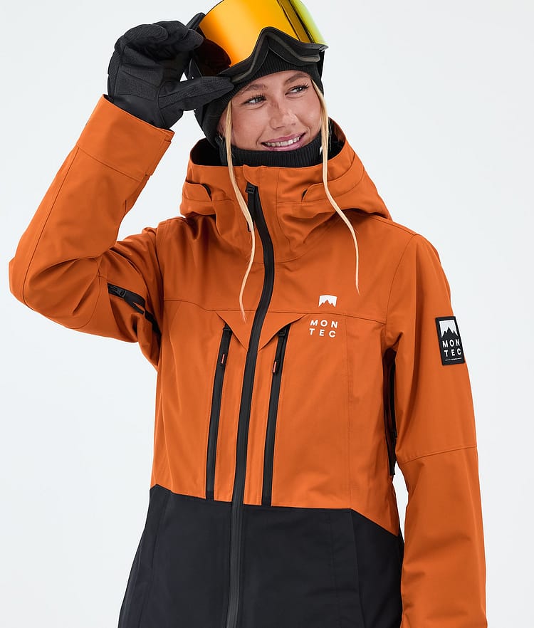Montec Moss W Laskettelutakki Naiset Burned Orange/Black, Image 4 of 9