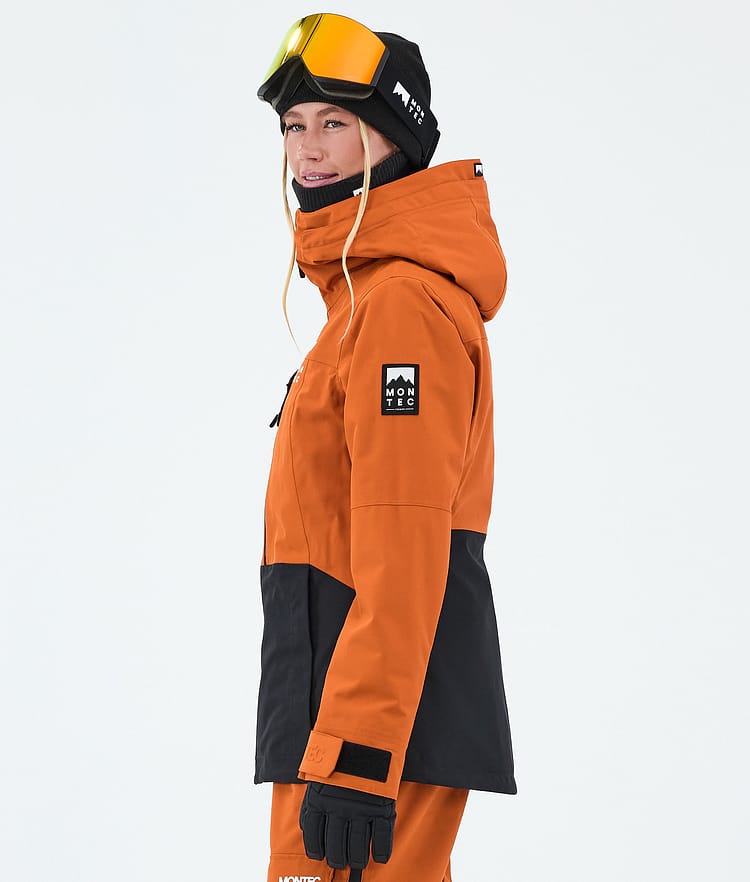 Montec Moss W Laskettelutakki Naiset Burned Orange/Black, Image 5 of 9