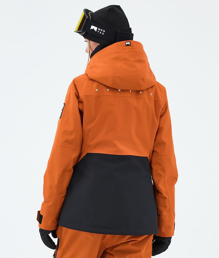 Montec Moss W Lumilautailutakki Naiset Burned Orange/Black, Image 6 of 9