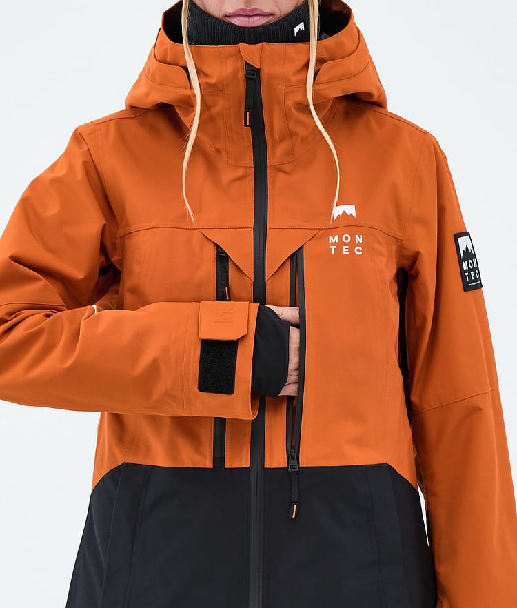 Montec Moss W Laskettelutakki Naiset Burned Orange/Black, Image 8 of 9