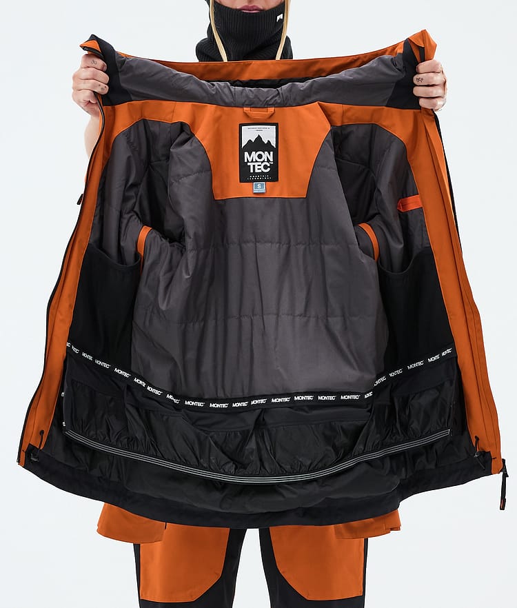 Montec Moss W Laskettelutakki Naiset Burned Orange/Black, Image 9 of 9