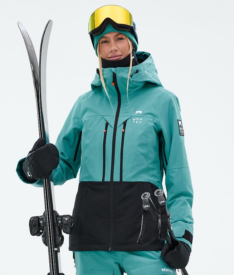 Montec Moss W Laskettelutakki Naiset Turquoise/Black, Kuva 1 / 10
