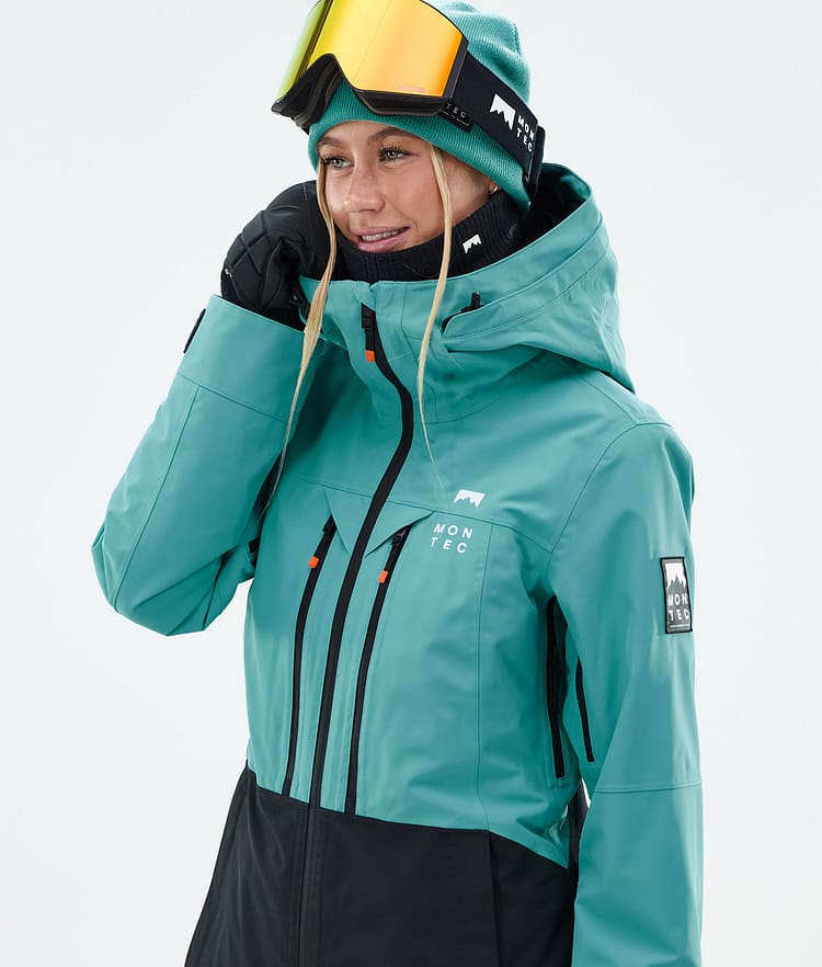 Montec Moss W Lumilautailutakki Naiset Turquoise/Black, Kuva 2 / 10