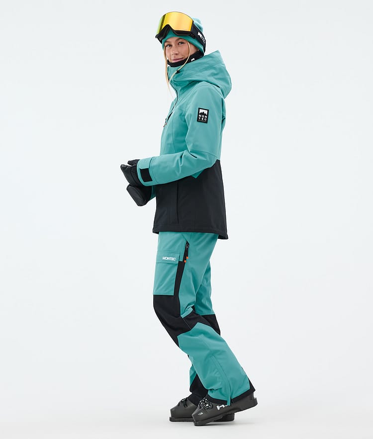 Montec Moss W Laskettelutakki Naiset Turquoise/Black, Kuva 4 / 10