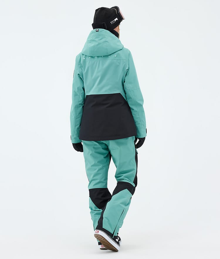 Montec Moss W Lumilautailutakki Naiset Turquoise/Black, Image 3 of 9