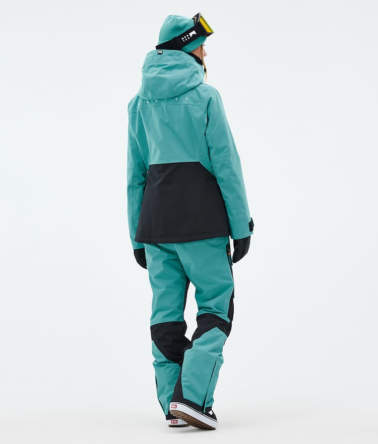Montec Moss W Lumilautailutakki Naiset Turquoise/Black, Kuva 5 / 10
