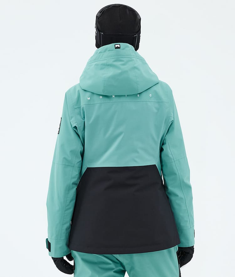 Montec Moss W Lumilautailutakki Naiset Turquoise/Black, Image 6 of 9