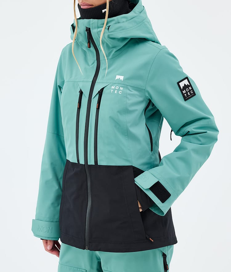 Montec Moss W Lumilautailutakki Naiset Turquoise/Black, Image 7 of 9
