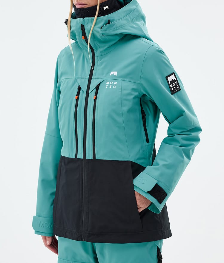 Montec Moss W Laskettelutakki Naiset Turquoise/Black, Kuva 8 / 10