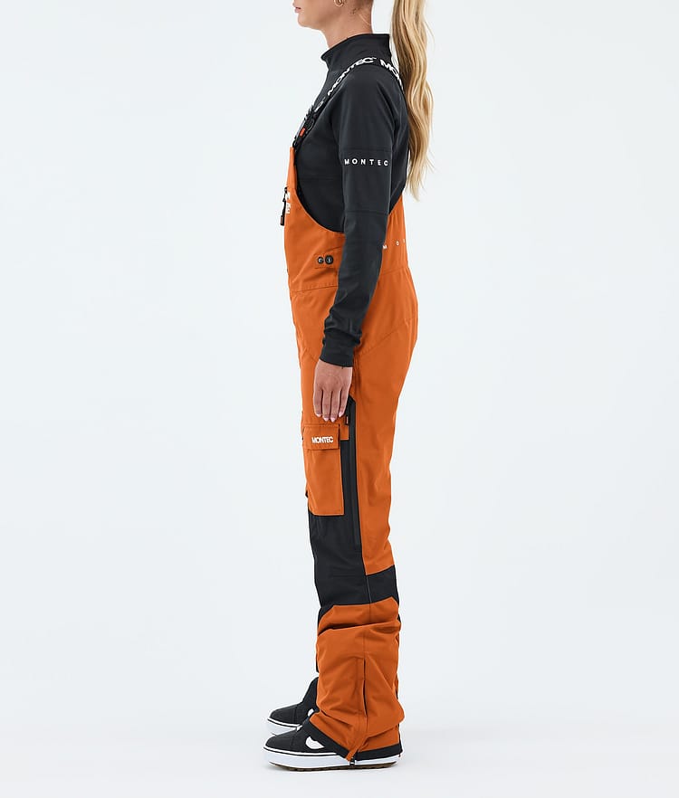 Montec Fawk W Lumilautailuhousut Naiset Burned Orange/Black, Image 3 of 7