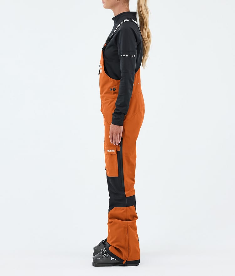 Montec Fawk W Lasketteluhousut Naiset Burned Orange/Black, Image 3 of 7