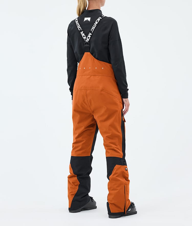 Montec Fawk W Lasketteluhousut Naiset Burned Orange/Black, Image 4 of 7
