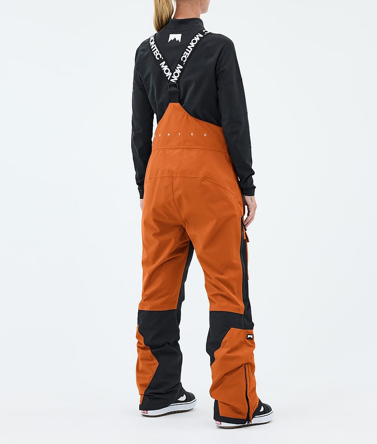 Montec Fawk W Lumilautailuhousut Naiset Burned Orange/Black, Image 4 of 7
