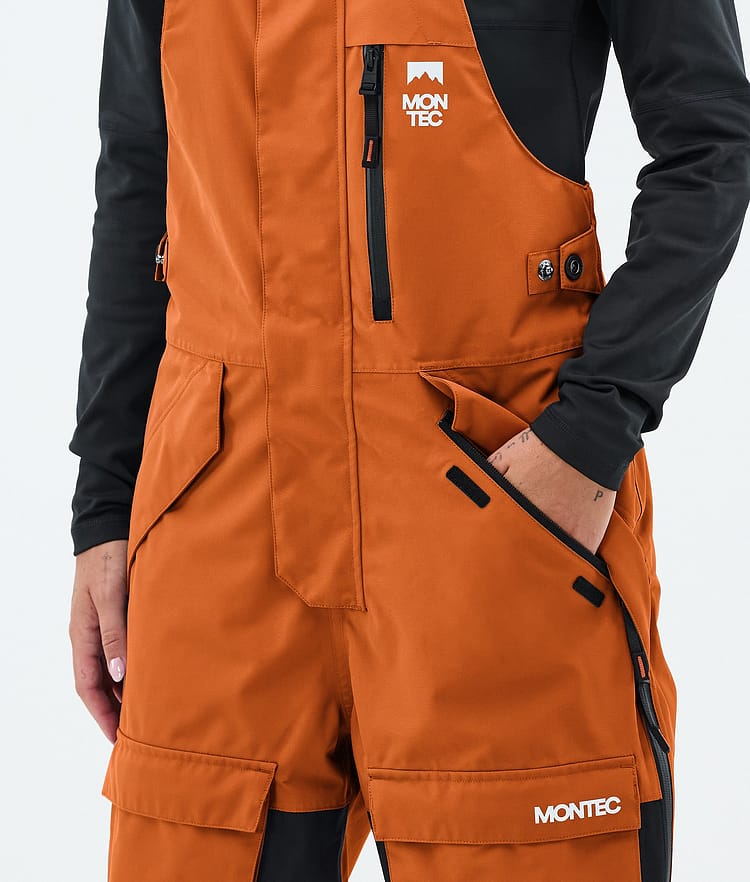 Montec Fawk W Lasketteluhousut Naiset Burned Orange/Black, Image 5 of 7
