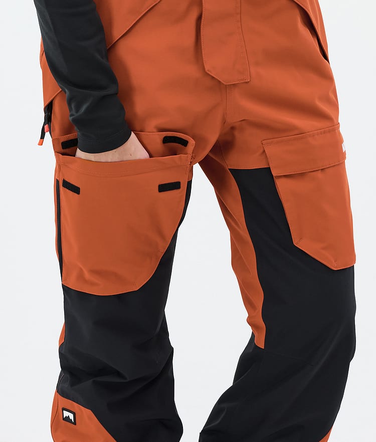 Montec Fawk W Lumilautailuhousut Naiset Burned Orange/Black, Kuva 6 / 6