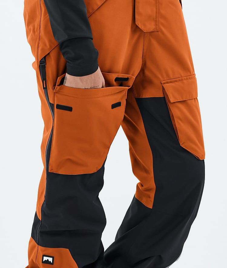 Montec Fawk W Lumilautailuhousut Naiset Burned Orange/Black, Image 7 of 7