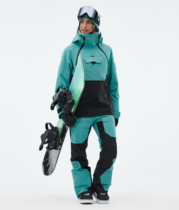 Montec Fawk W Lumilautailuhousut Naiset Turquoise/Black, Kuva 2 / 7