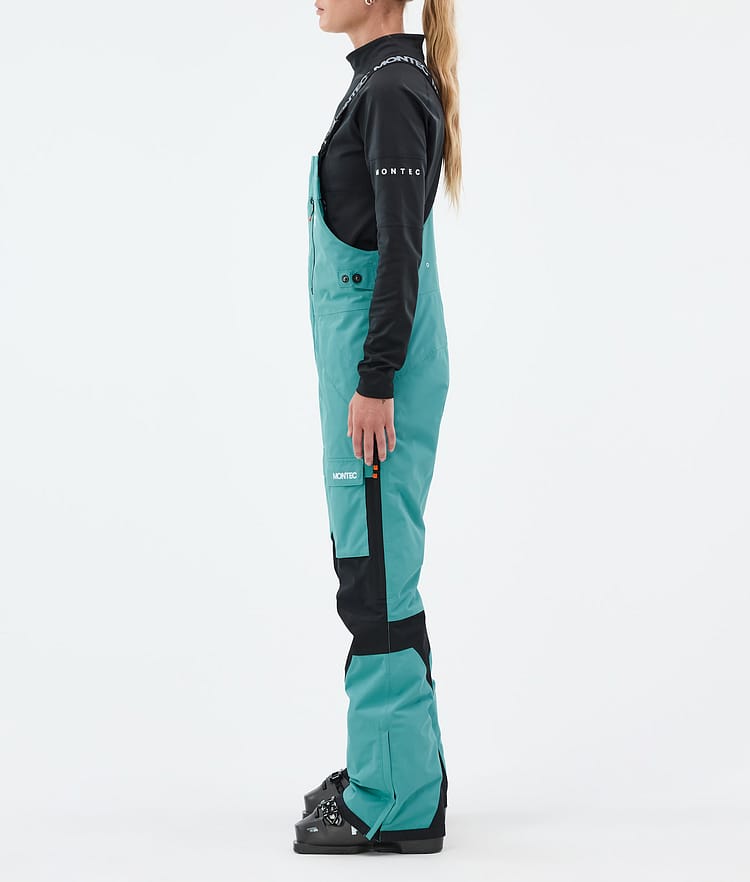 Montec Fawk W Lasketteluhousut Naiset Turquoise/Black, Kuva 3 / 7