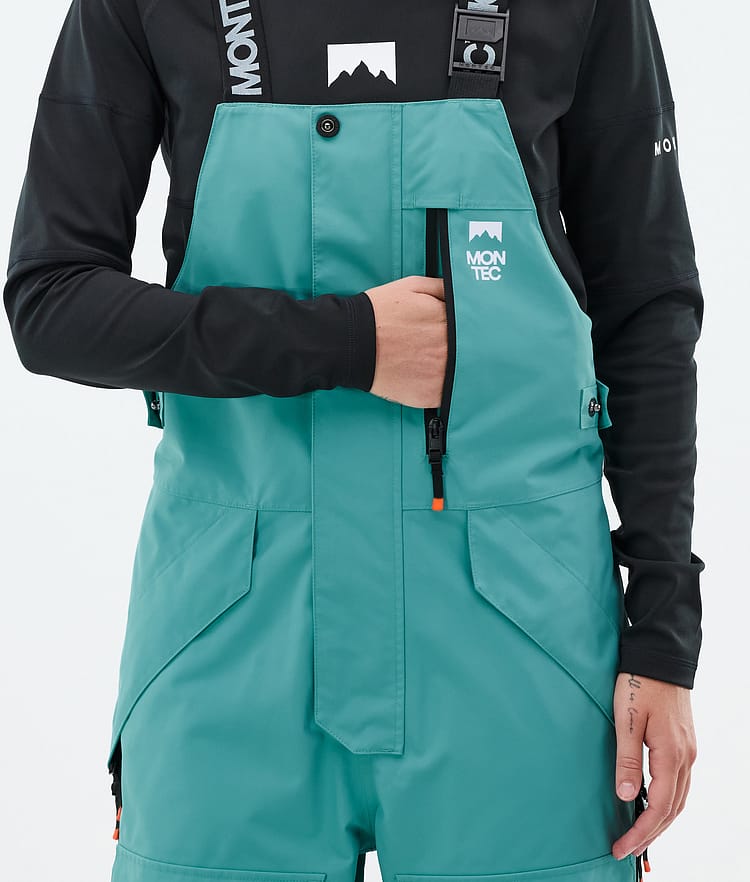 Montec Fawk W Lasketteluhousut Naiset Turquoise/Black, Kuva 6 / 7