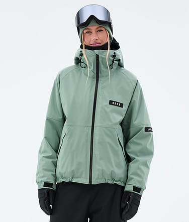 Dope Spartan W Laskettelutakki Naiset Faded Green