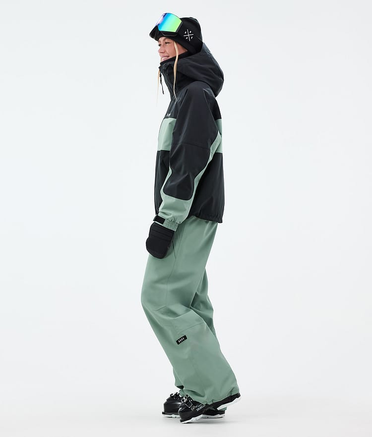 Dope Spartan W Laskettelutakki Naiset Stripe Black/Faded Green, Kuva 3 / 8