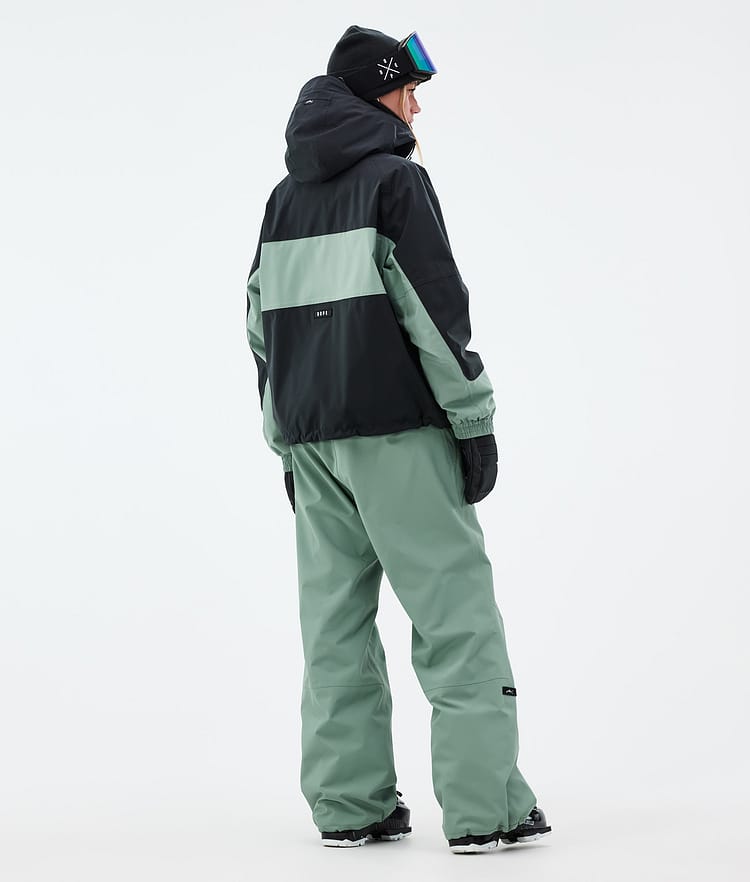 Dope Spartan W Laskettelutakki Naiset Stripe Black/Faded Green, Kuva 4 / 8