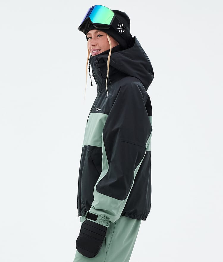 Dope Spartan W Lumilautailutakki Naiset Stripe Black/Faded Green, Kuva 5 / 8
