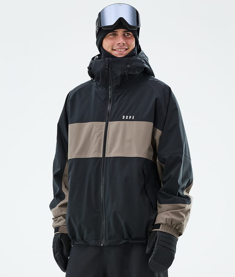 Dope Spartan Laskettelutakki Miehet Stripe Black/Walnut, Kuva 1 / 8