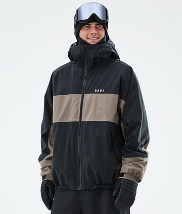 Dope Spartan Laskettelutakki Miehet Stripe Black/Walnut